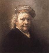 REMBRANDT Harmenszoon van Rijn Self-Portrait oil painting on canvas